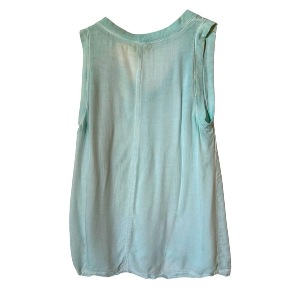 Anthropologie | Cloth & Stone Mint Green Sleeveless Linen Tank Top Size Medium - Picture 2 of 7